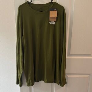 The North Face Forest Green Long Sleeve Tee